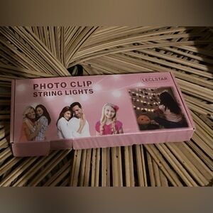 LECLSTAR Pink Photo Clip String Lights